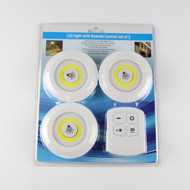 Wireless COB LED Touch Light with Remote Control Light for Bedroom, Wardrobe and Cabinet