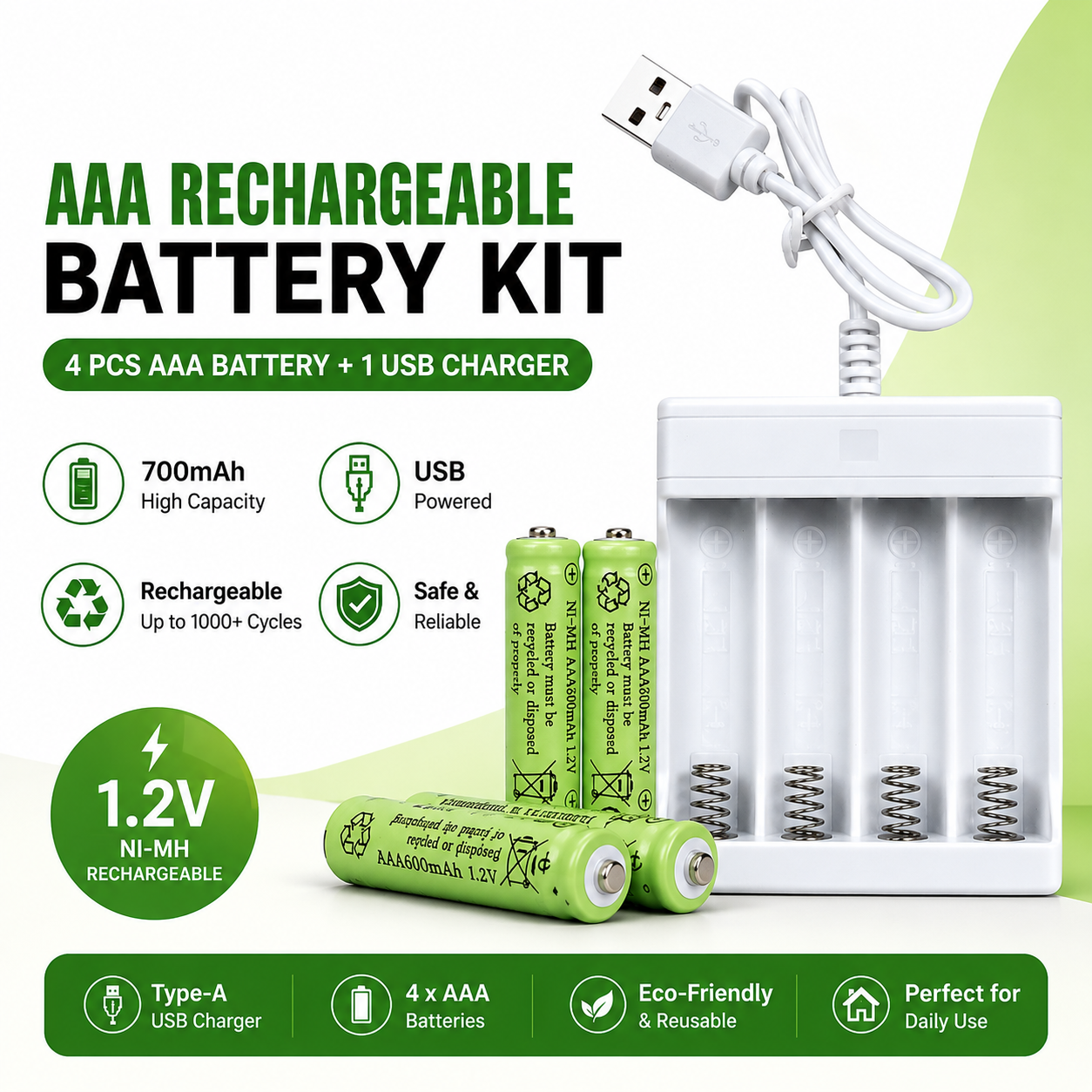 Large capacity 5th 7th rechargeable battery nickel cadmium 1.2V 5 7 rechargeable battery microphone door lock toy General