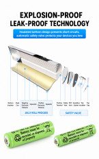 AA Rechargeable Battery 2000mAh 1.2V Ni-Cd High Capacity - a Piece (No Battery Charger Included) 2